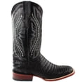 thumbnail image 1 of Ferrini Men's Caiman Belly Cowboy Boot Broad Square Toe Black 9 D(M) US, 1 of 7