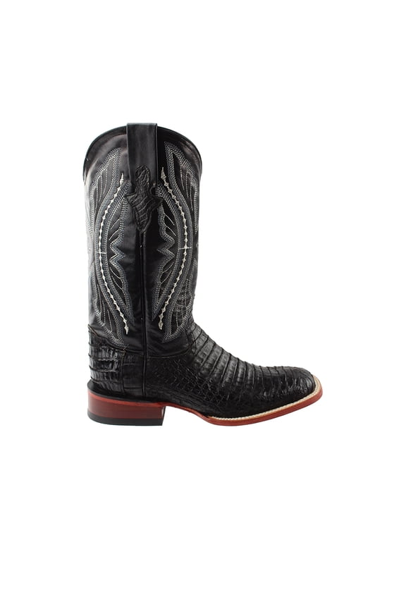 Men's Caiman Belly Cowboy Boot Broad Square Toe - 1249304 13 D(M) US