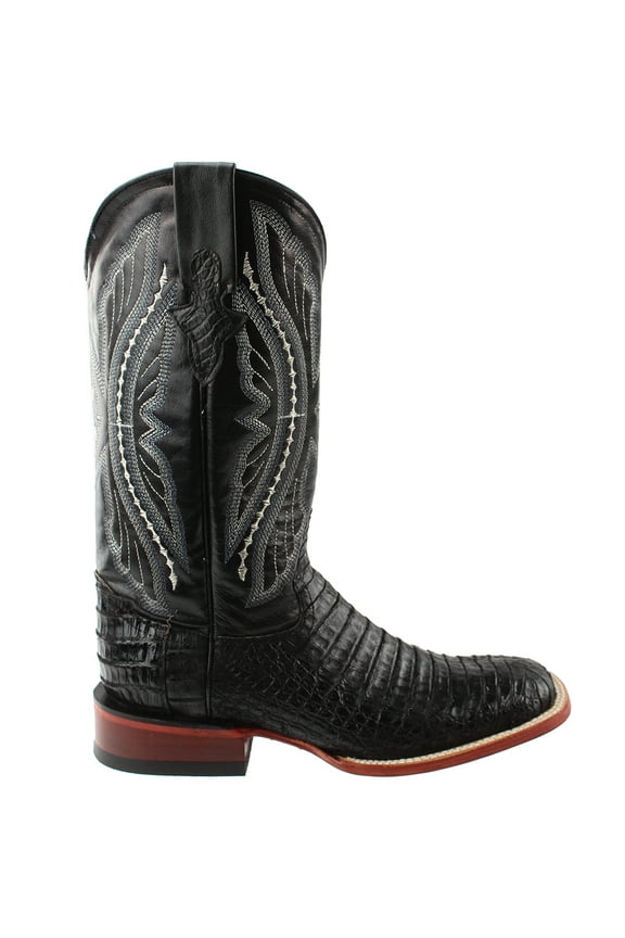 Men's Caiman Belly Cowboy Boot Broad Square Toe - 1249304 13 D(M) US