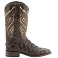 thumbnail image 1 of Ferrini Mens Bronco Pirarucu Square Toe Cowboy  Mid Calf Boots, 1 of 5