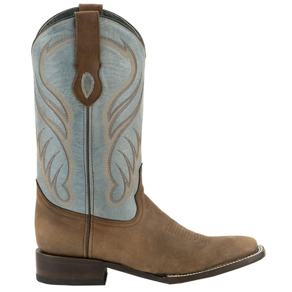 Ferrini Mens Hunter Square Toe Cowboy Mid Calf Boots