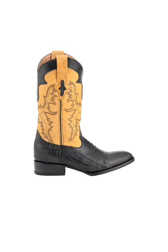 Mens Nash Embroidered Round Toe Cowboy  Mid Calf Boots