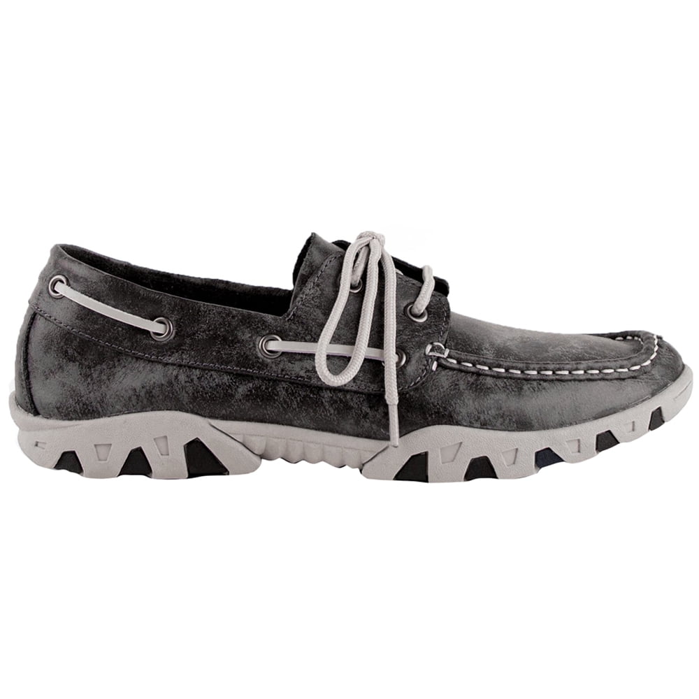 Ferrini Mens Smoky Lace Up Leather Loafers Casual Boat Shoes Size 8.5 51v6Di2yp6L._AC_UY900_.jpg main image 4