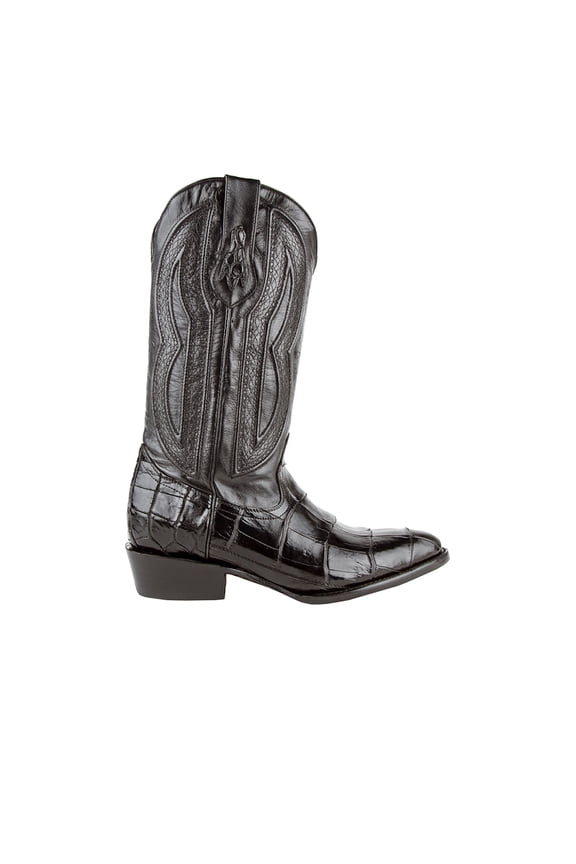 Mens Stallion American Round Toe Cowboy Mid Calf Dress Boots