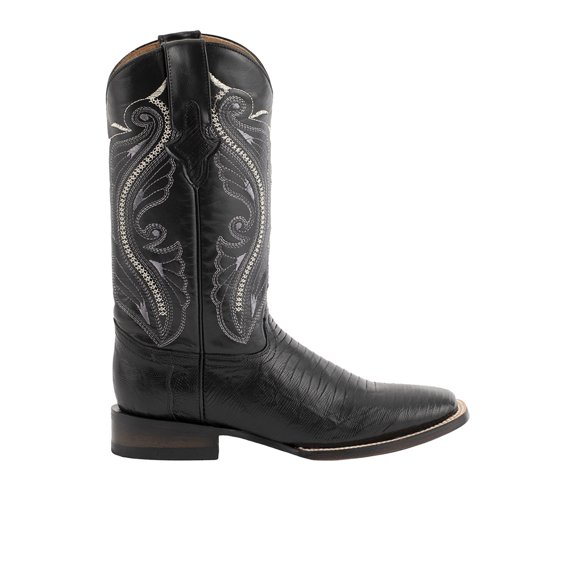 Ferrini Mens Taylor Teju Lizard Square Toe Cowboy Mid Calf Dress Boots