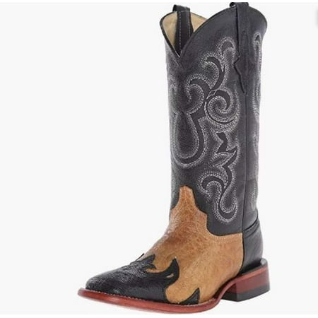 Ferrini RL2 Womens Lizard Wingtip Block Heels Toe Boot