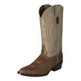thumbnail image 1 of Ferrini Western Boots Men Exotic Kangaroo Dark Antique Saddle 10811-15, 1 of 7