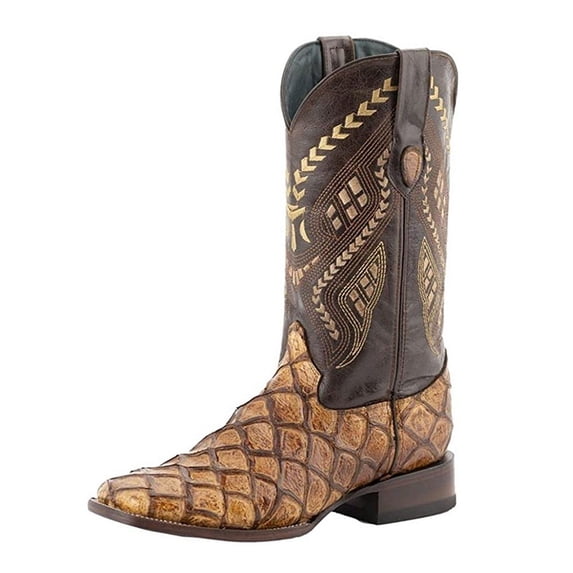 FERRINI Men's Bronco Square Toe Boots, Color: Cigar, Size: 9.5-EE