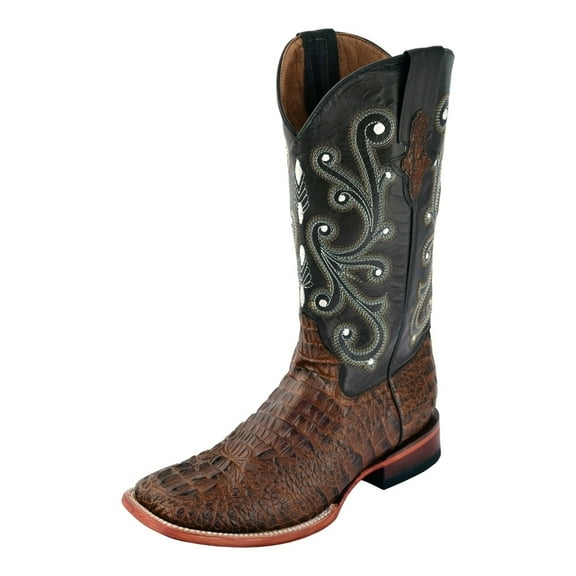Ferrini Western Boots Mens Caiman Print Cowboy Sport Rust 40393-23