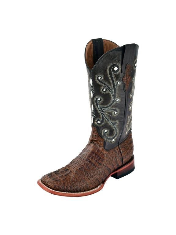 Western Boots Mens Caiman Print Cowboy Sport Rust 40393-23