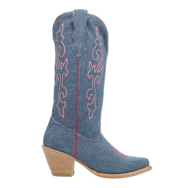 Ferrini Womens Billie Jean Embroidered Pointed Toe Cowboy  Mid Calf Boots