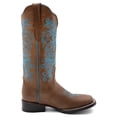 thumbnail image 1 of Ferrini Women's Ella Cross Western Boot Broad Square Toe - 8109310 9 M  US, 1 of 5