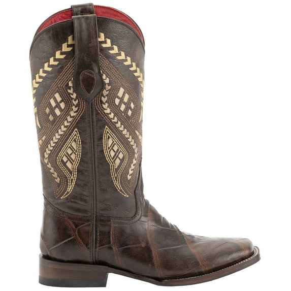 Ferrini Womens Jesse Print Square Toe Cowboy Mid Calf Boots