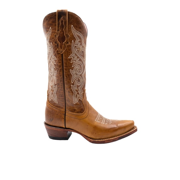 Ferrini Womens Mae Embroidered Snip Toe Cowboy Mid Calf Boots