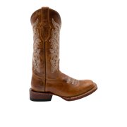 Ferrini Womens Mae Embroidered Square Toe Cowboy Mid Calf Boots