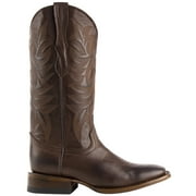 Ferrini Womens Maggie Square Toe Cowboy Mid Calf Dress Boots