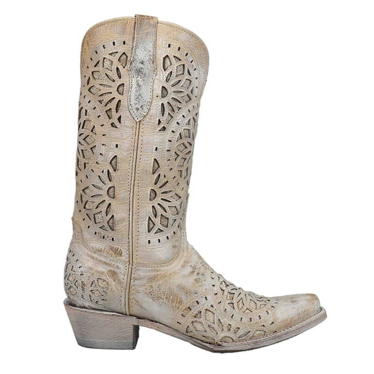 Ferrini Womens Mandala Snip Toe Dress Boots Mid Calf Low Heel 1 2 Walmart
