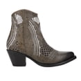 thumbnail image 1 of Ferrini Womens Savannah Embroidered Cut Out Pointed Toe Cowboy  Ankle Boots, 1 of 5