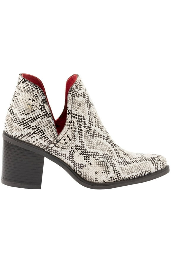 Womens Vibora Snake Pull On Boots Ankle High Heel 3" & Up