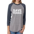 thumbnail image 1 of Ferris B Unisex 3/4 Sleeve Baseball Raglan Tee, 1 of 2