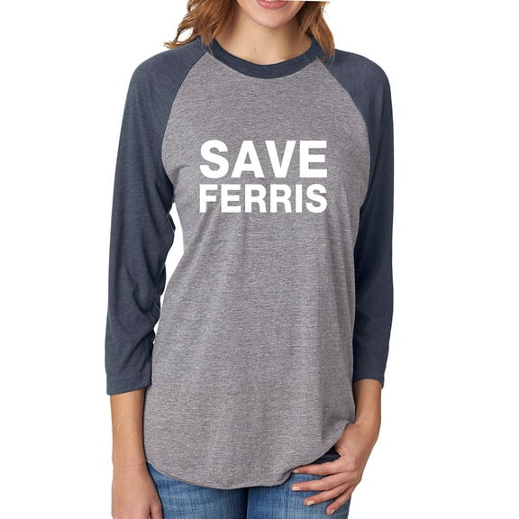 Ferris B Unisex 3/4 Sleeve Baseball Raglan Tee