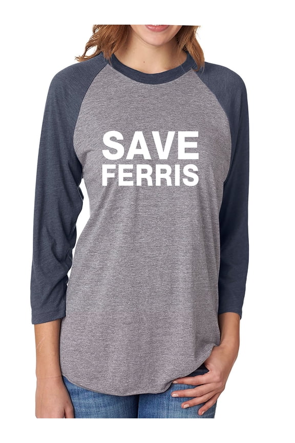Ferris B Unisex 3/4 Sleeve Baseball Raglan Tee