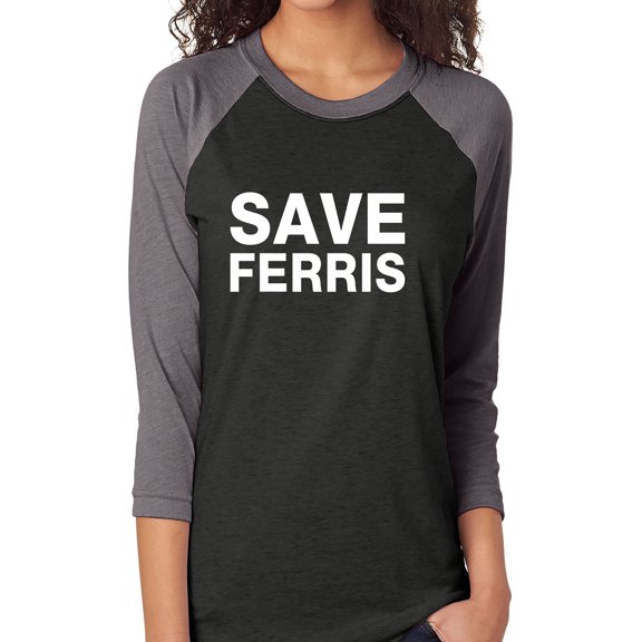 Ferris B Unisex 3/4 Sleeve Baseball Raglan Tee