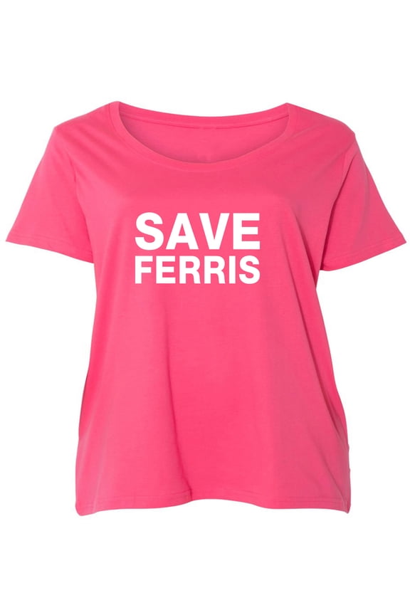 Ferris B Womens Plus Size Scoopneck Tee