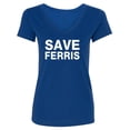 thumbnail image 1 of Ferris B Womens V-Neck T-Shirt, 1 of 2