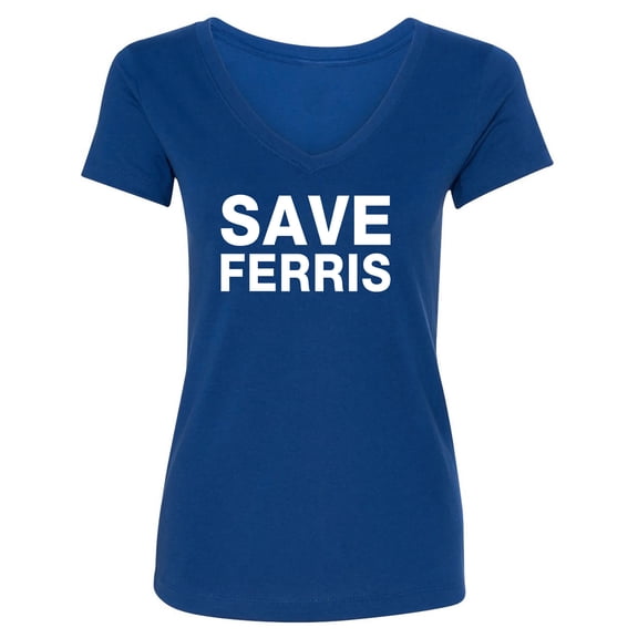 Ferris B Womens V-Neck T-Shirt