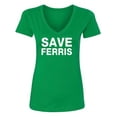 thumbnail image 1 of Ferris B Womens V-Neck T-Shirt, 1 of 2