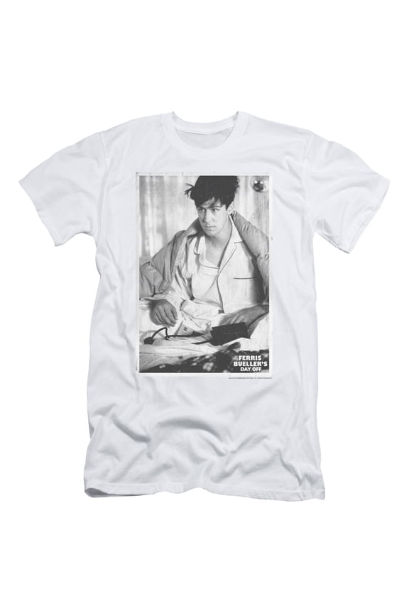 Ferris Bueller Cameron Adult 30/1 T-Shirt White