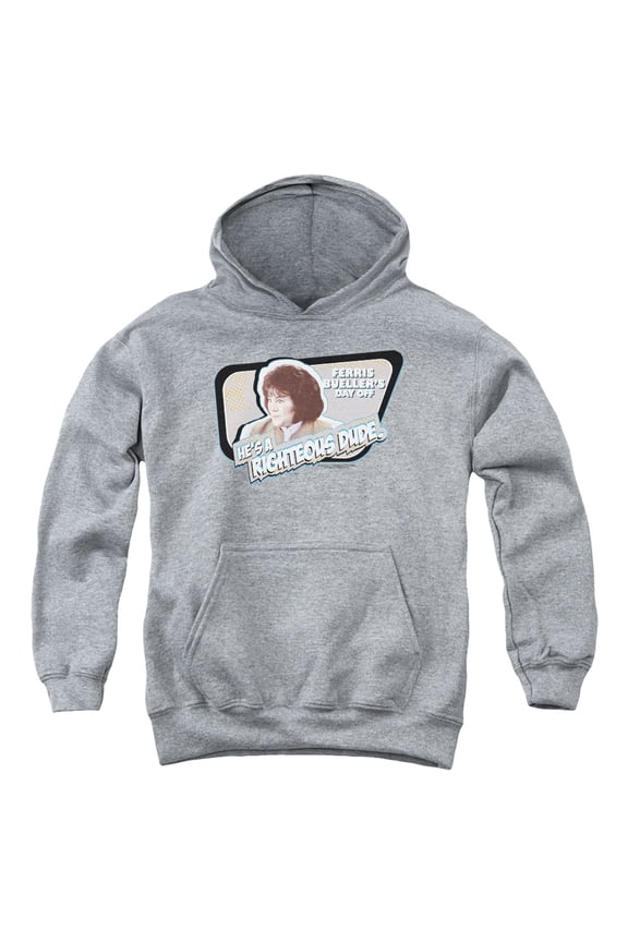 Ferris Bueller Grace Youth Pullover Hoodie Sweatshirt Heather