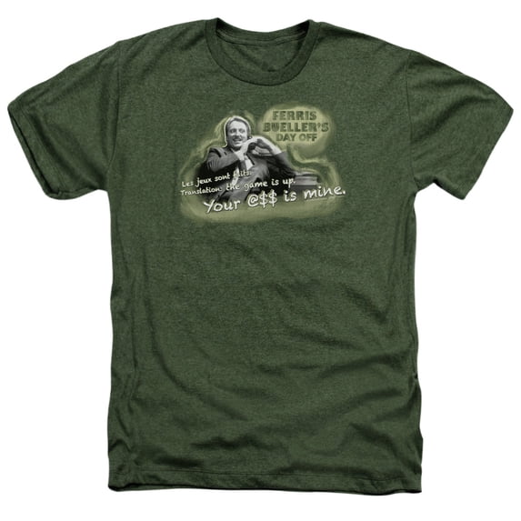 Ferris Bueller - Mr. Rooney - Heather Short Sleeve Shirt - Large