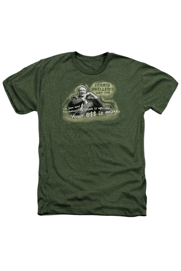 Ferris Bueller - Mr. Rooney - Heather Short Sleeve Shirt - Medium