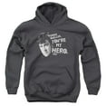 thumbnail image 1 of Ferris Bueller My Hero Youth Pullover Hoodie Sweatshirt Charcoal, 1 of 1