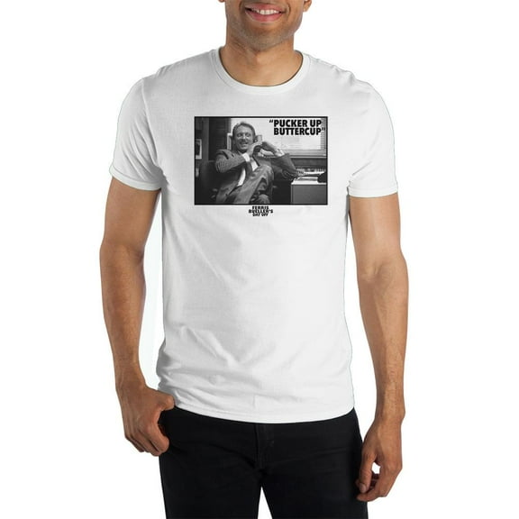 Ferris Bueller Quote Mens White Sort Sleeve Graphic Tee Shirt-M