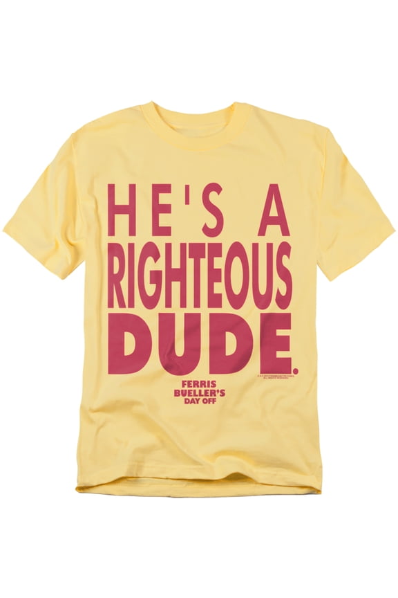 Ferris Bueller T-Shirt Righteous Dude Unisex Graphic Tee For Men & Women