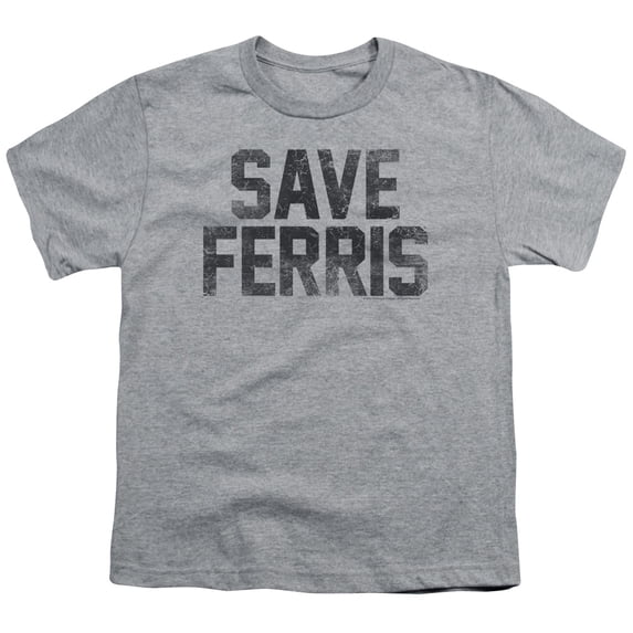 Ferris Bueller - Save Ferris - Youth Short Sleeve Shirt - Large