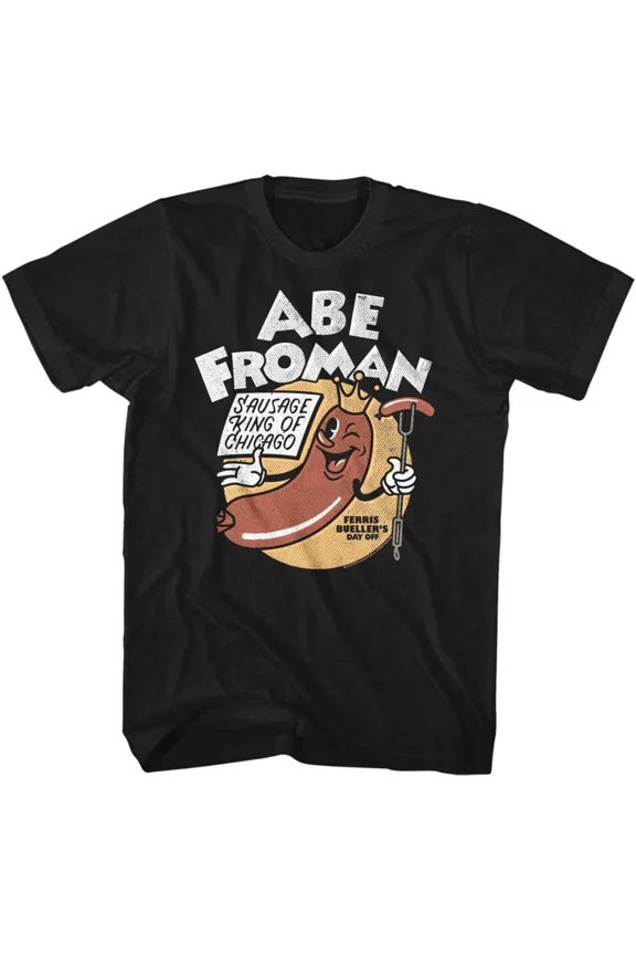 Ferris Bueller's Day Off Abe Froman 2 Black T-Shirt