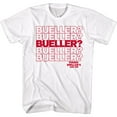thumbnail image 1 of Ferris Bueller's Day Off Beuller Repeat White Adult T-Shirt, 1 of 2