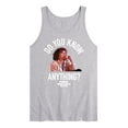 thumbnail image 1 of Ferris Bueller's Day Off - Do You Know Anything - Men's Jersey Tank Top, 1 of 4