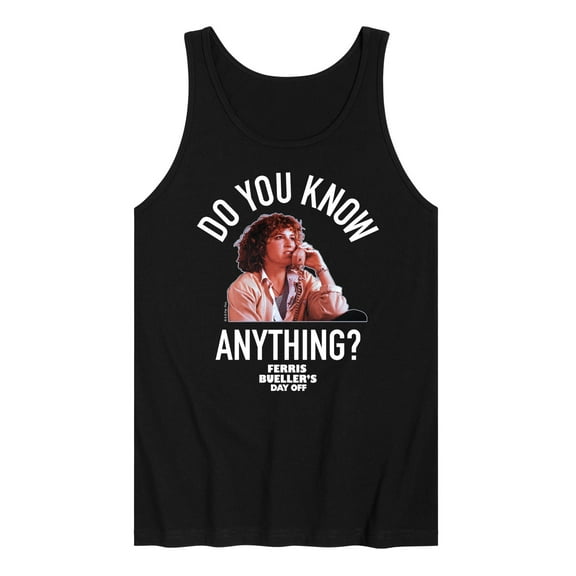 Ferris Bueller's Day Off - Do You Know Anything - Men's Jersey Tank Top