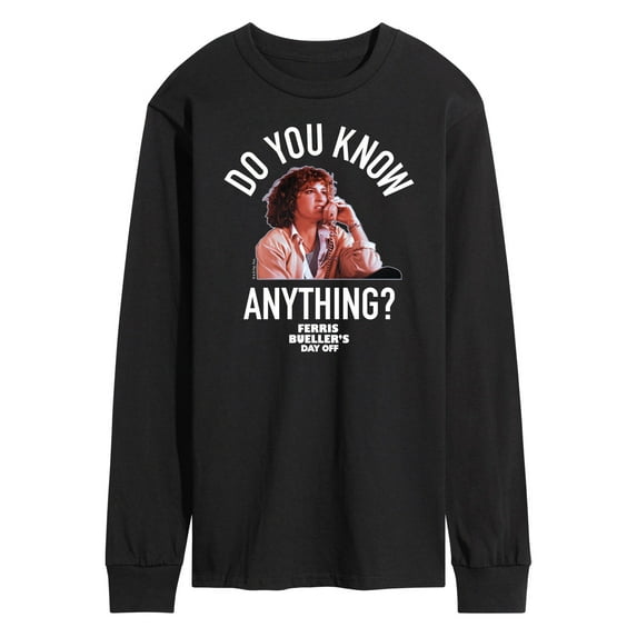 Ferris Bueller's Day Off - Do You Know Anything - Men's Long Sleeve T-Shirt