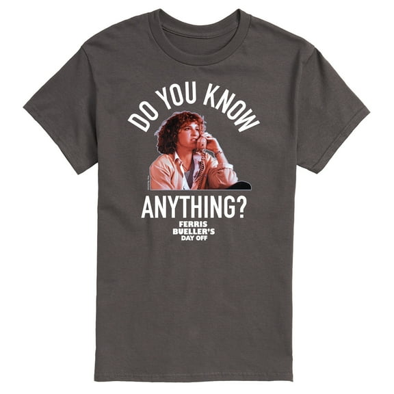 Ferris Bueller's Day Off - Do You Know Anything - Men's Short Sleeve Graphic T-Shirt