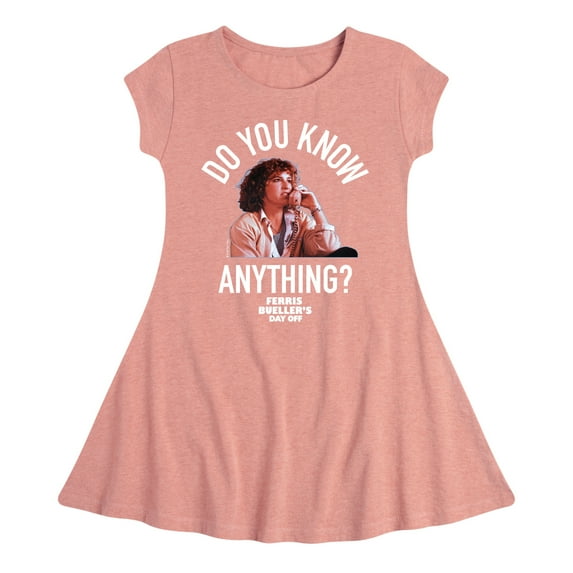 Ferris Bueller's Day Off - Do You Know Anything - Toddler And Youth Girls Fit And Flare Dress