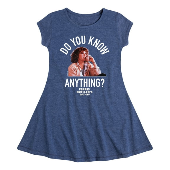 Ferris Bueller's Day Off - Do You Know Anything - Toddler And Youth Girls Fit And Flare Dress
