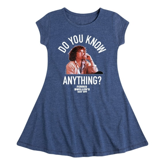 Ferris Bueller's Day Off - Do You Know Anything - Toddler And Youth Girls Fit And Flare Dress
