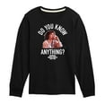 thumbnail image 1 of Ferris Bueller's Day Off - Do You Know Anything - Toddler And Youth Long Sleeve Graphic T-Shirt, 1 of 5