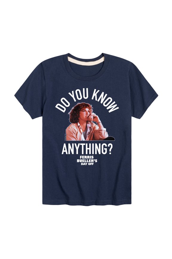 - Do You Know Anything - Toddler And Youth Short Sleeve Graphic T-Shirt